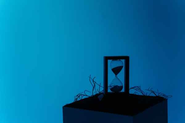 silhouette of hourglass